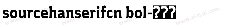 sourcehanserifcn bol字体转换